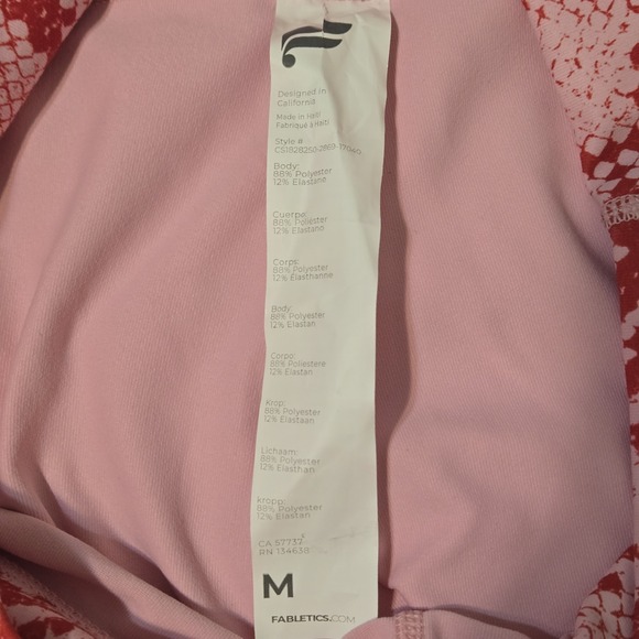 Fabletics Women's High Waisted Power Hold Snake Print Ankle Length Leggings Med - Picture 4 of 9